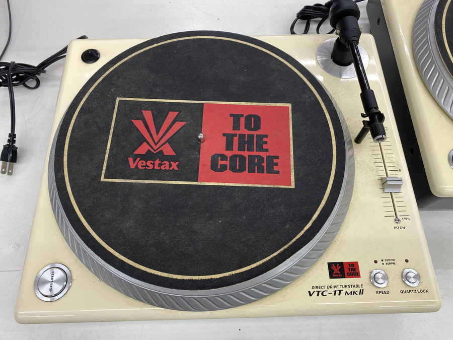 Vestax/ベスタクス】ターンテーブルのVTC-1T MKⅡを2台買取入荷致し