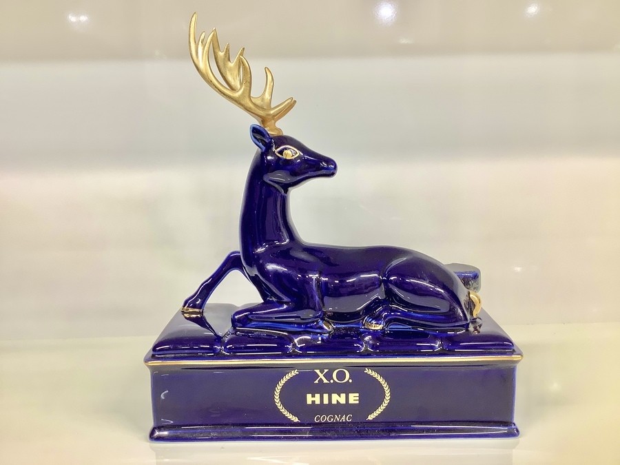 未開栓 X.O HINE COGNAC 陶器 鹿ボトルブルー 【公式通販】