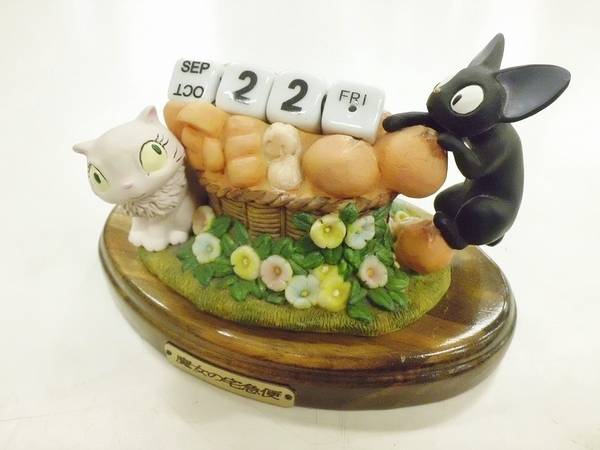 未使用 ジブリ 魔女の宅急便 ジジ 2014 カレンダー アンティークドレッサー