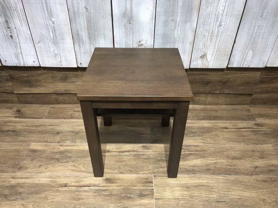 廃盤 無印 MUJI タモ材 サイドテーブルベンチ ナイトテーブル ブラウン