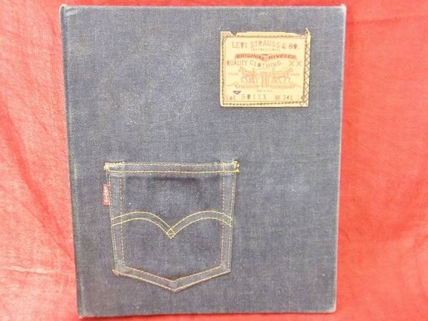 60s vintage Levi's denim binder