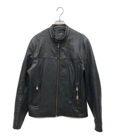 中古・古着通販】COACH (コーチ) シングルライダースジャケット