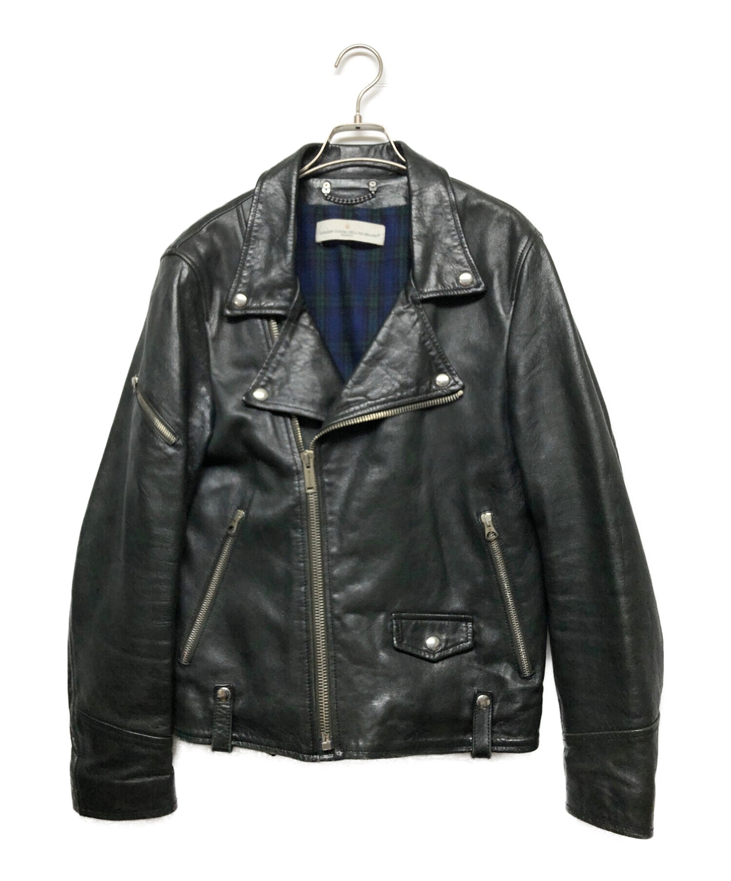 GOLDEN GOOSE DELUXE BRAND 素材切替ラムレザーライダース こんにちは