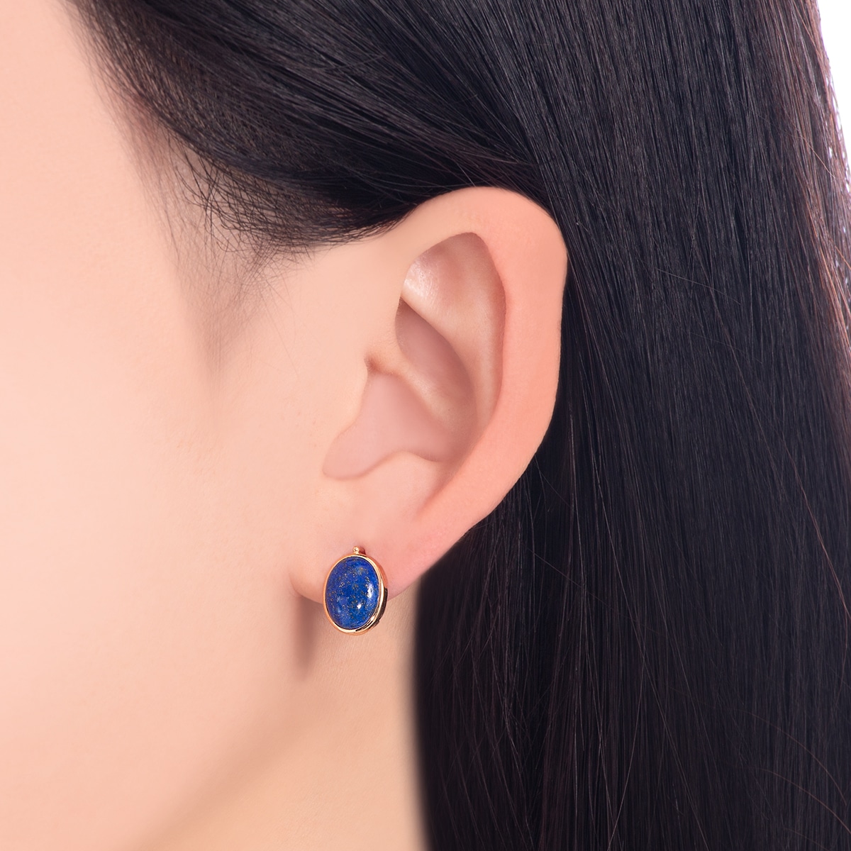 K10イエローゴールドラピスラズリピアス(RPE529-003)|TSUTSUMI