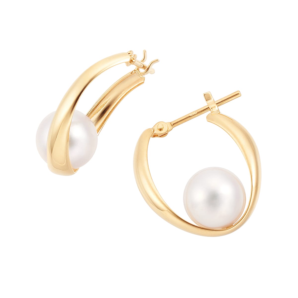 K18イエローゴールドアコヤ真珠ピアス（7mm）(RPE799-002)|TSUTSUMI