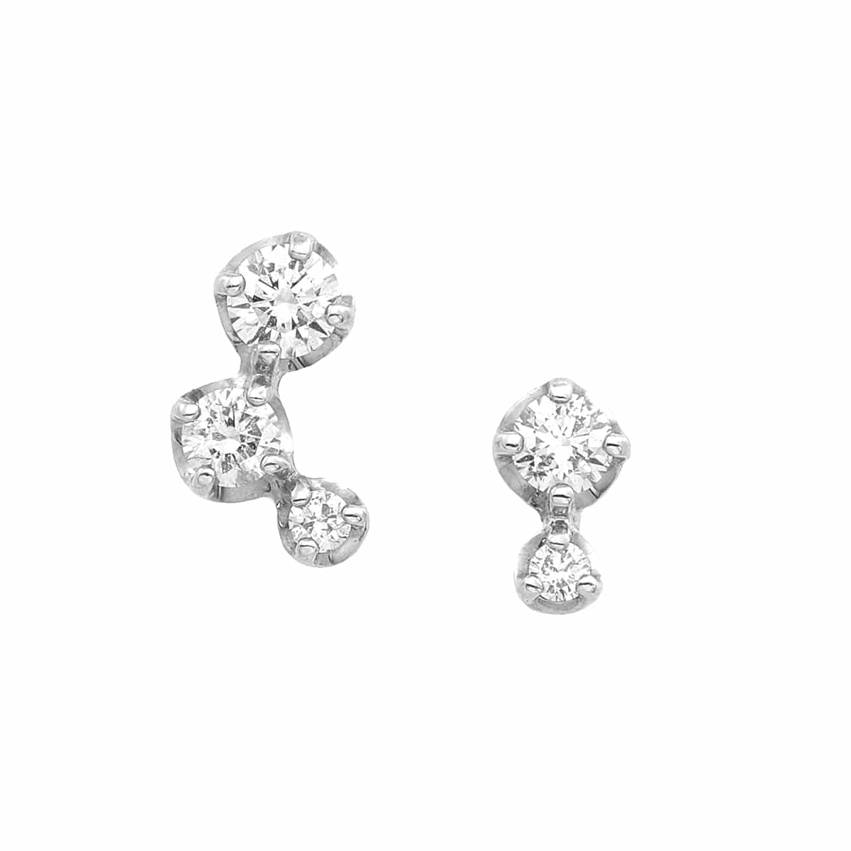 K18イエローゴールドダイヤモンドピアス(RPE946-001)|TSUTSUMI