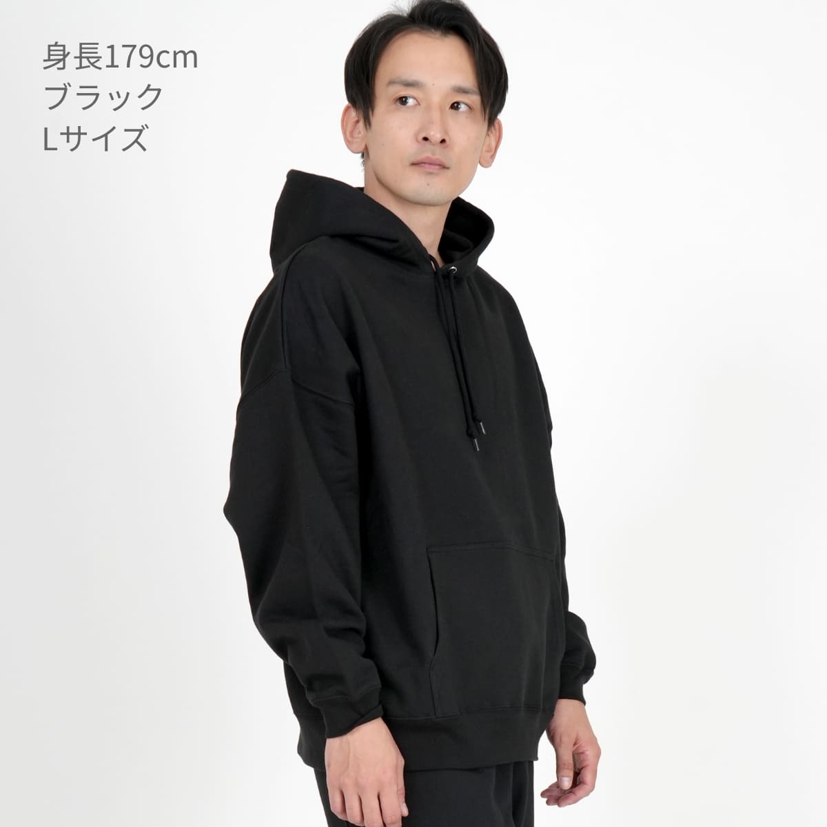 10.0オンス ビッグシルエット スウェット プルオーバー パーカ (裏