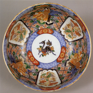 うまか陶】田中丸コレクション・色絵麒麟文鉢