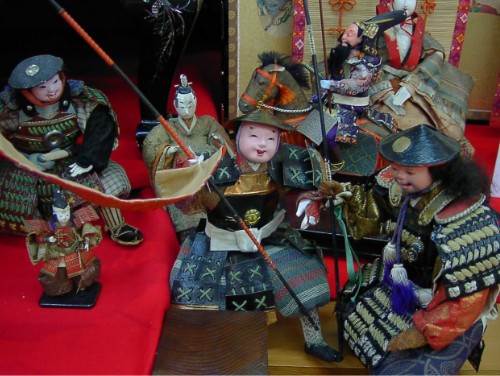 幕末〜明治 武者人形 鎧武者座り人形 高さ約40cm 古美術・骨董 骨董品