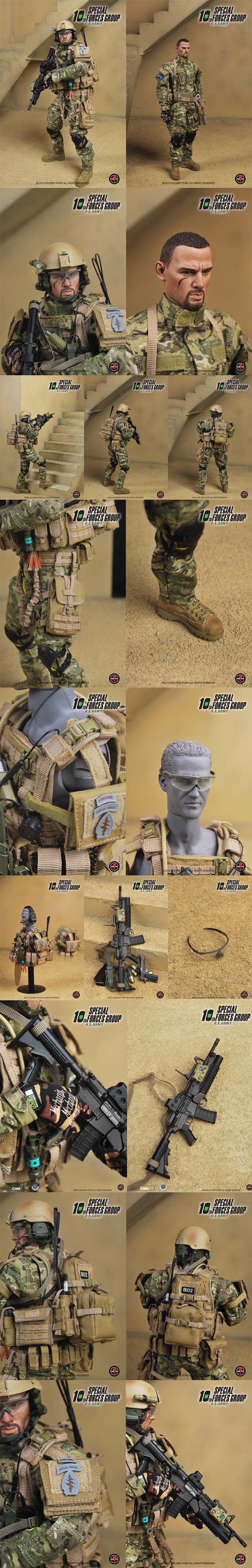 Soldier Story】1/6 Scale Figure: U.S.ARMY SPECIAL 10th FORCES GROUP