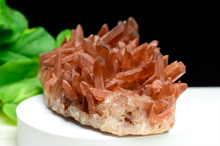 タンジェリンクォーツ（蜜柑水晶）タンジェリン水晶 クラスター