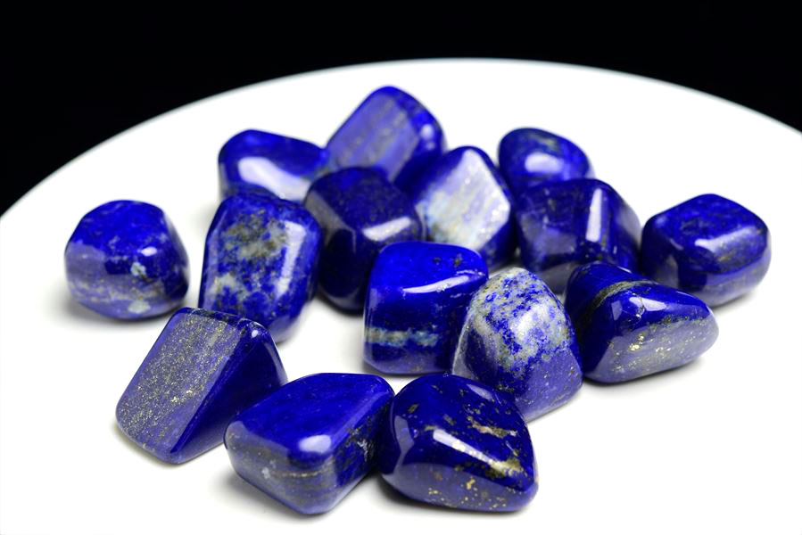 アフガニスタン産 綺麗なラピスラズリ丸磨き約1144g アフガニスタン産