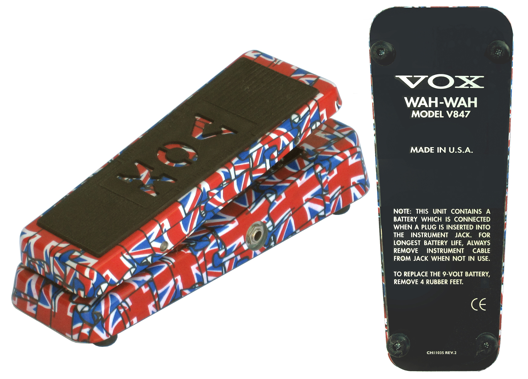 Vox Wah-Wah V847 ユニオンジャックデザイン Vox ワウペダル v847 旧