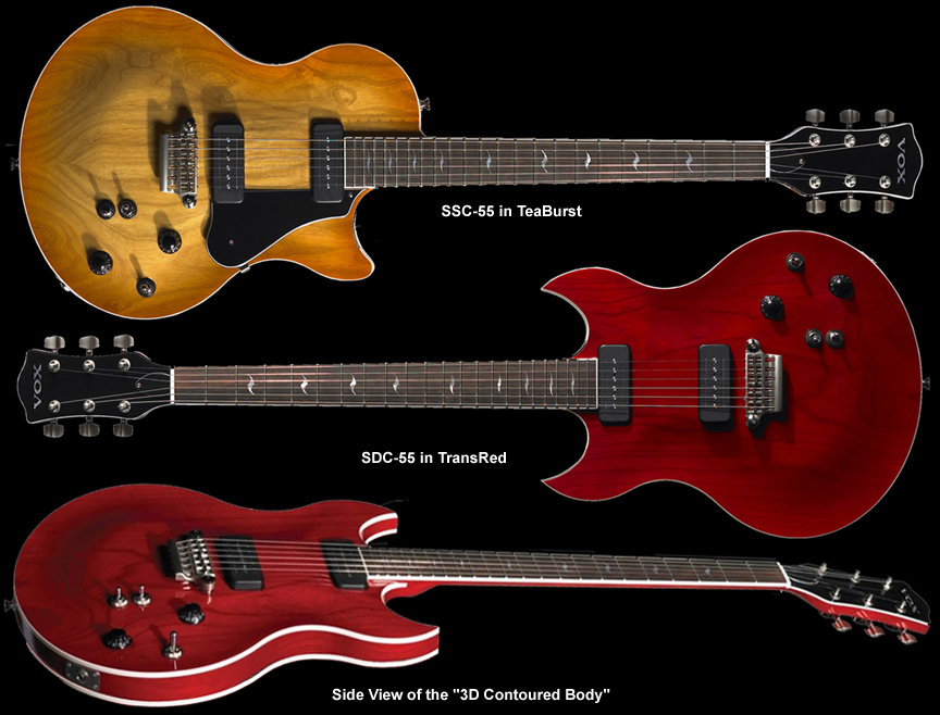 VOX エレキギター ssc-55 Vox SSC-55 Series 55 Double Cutaway