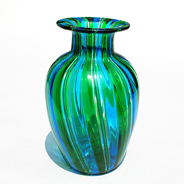 ベネチアガラス花器 ヴェネチア ベネチア ガラス 花瓶 グリーン（と