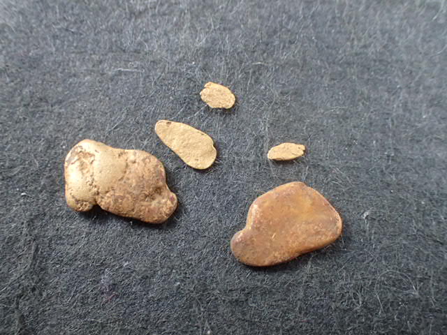 最高品質自然金(砂金（Au, Native Gold)) Pilcomayo River, Bolibia 産