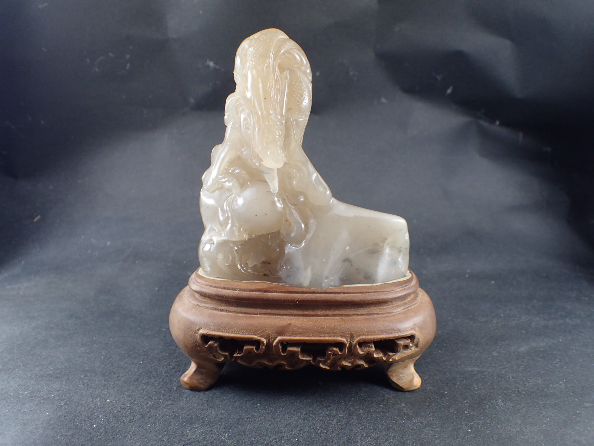 N3578 中国 寿山石 彫刻 置物 N3578 中国 寿山石 彫刻 置物 古董原始