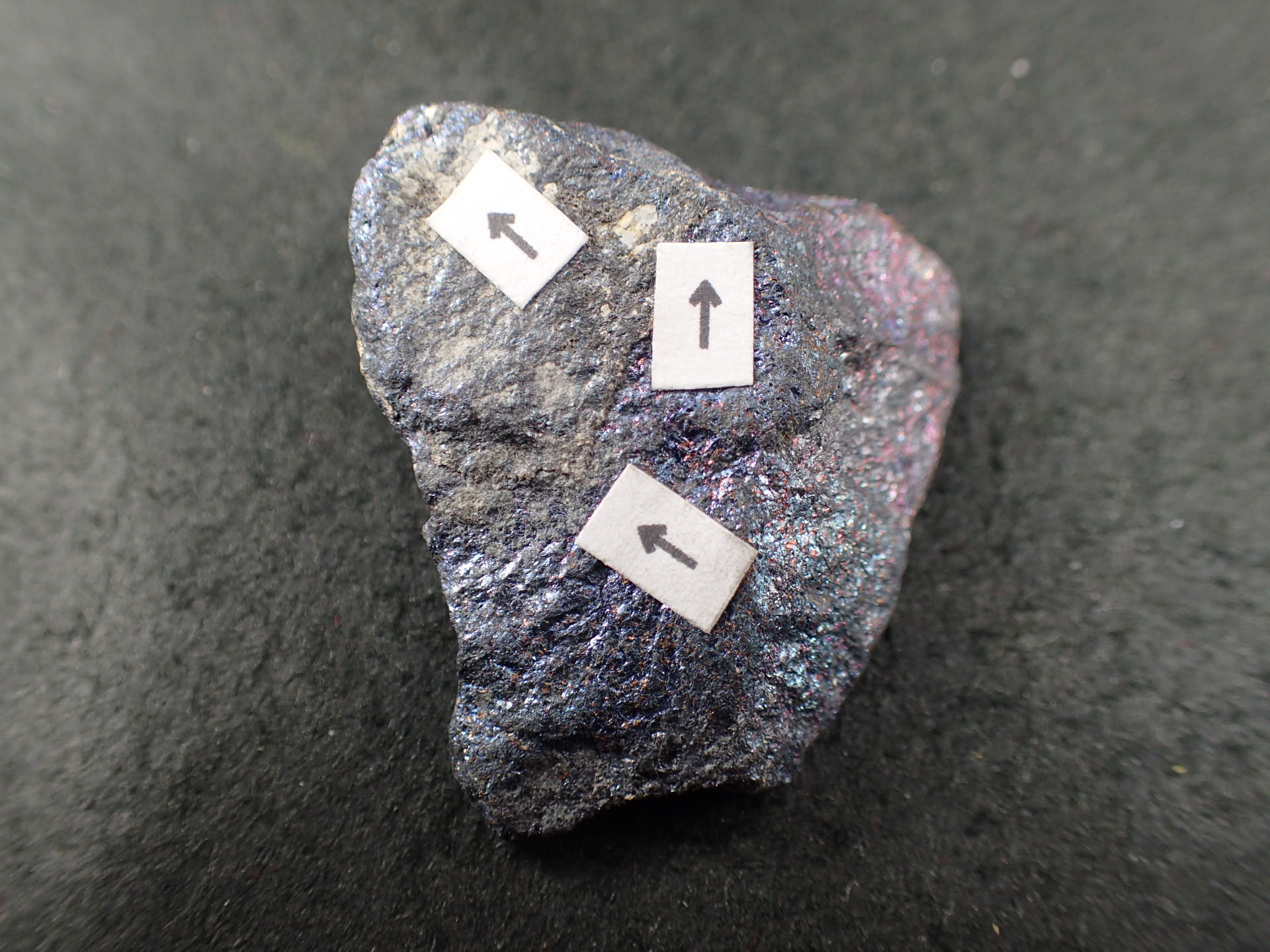 最高品質班銅鉱中の自然銀（Silver in Bornite) La Noria Mine, San