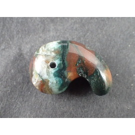 最高品質津軽錦石(Tsugaru Brocade) 勾玉グレー 青森県 産 ｜石の販売