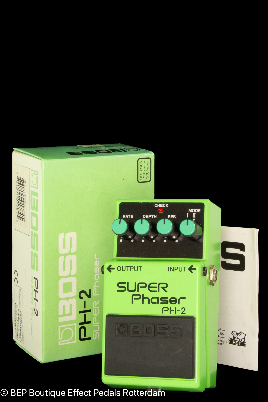Boss PH 2 Super Phaser (Silver Or Black Label) Green Effect For