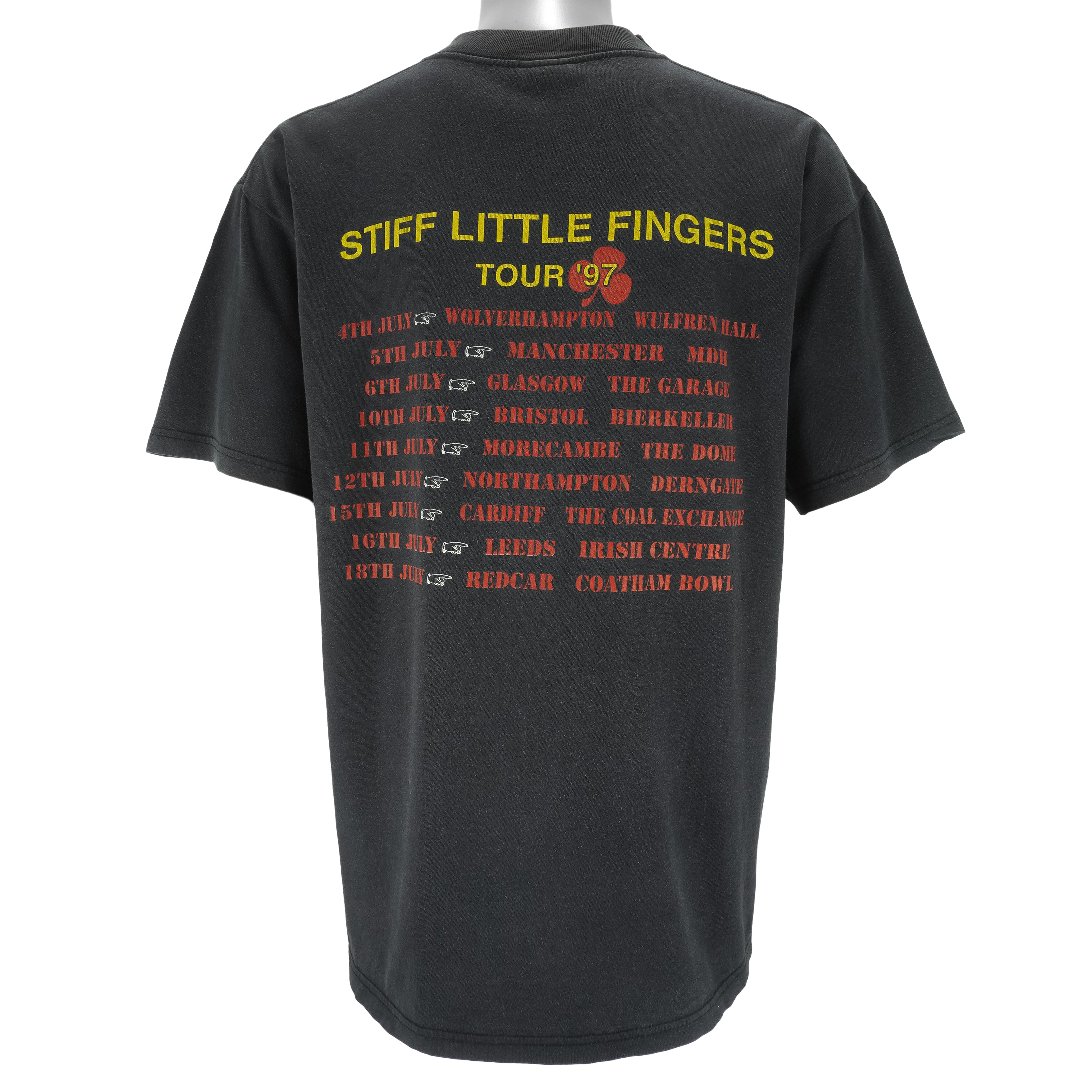 Vintage (Sierra Teez) - Stiff Little Fingers UK Tour T-Shirt 1997