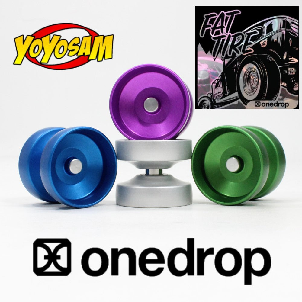 One Drop Fat Tire Yo-Yo - Aluminum Side Effects - Unique Wide Rim