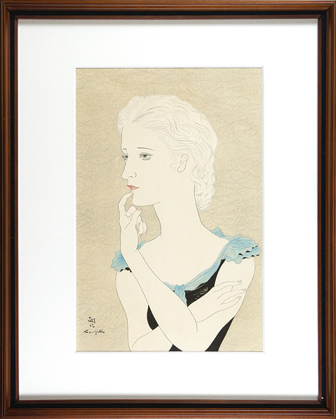 藤田嗣治（レオナール・フジタ）「青衣の少女」 | 山田書店美術部