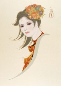岩田専太郎 絵画 美人画 女性画 水彩画 アート 岩田専太郎 絵画 美人画