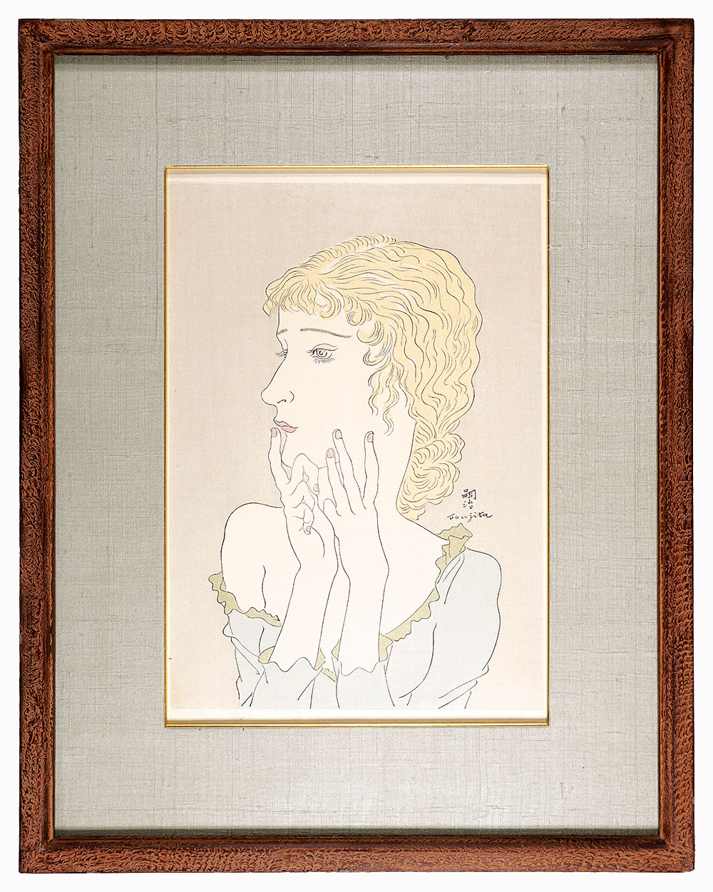 藤田嗣治（レオナール・フジタ）「青衣の女」 | 山田書店美術部