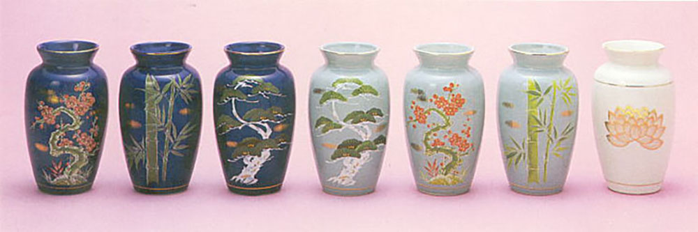 15-16世紀ビルマ 白錫釉緑彩面取小壺 / 仏教美術 鉛