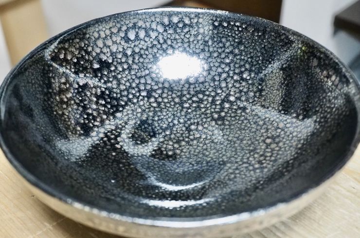 油滴天目茶碗を焼く/焼き物の再現性/さいたま市の陶芸・陶芸教室やまざ器