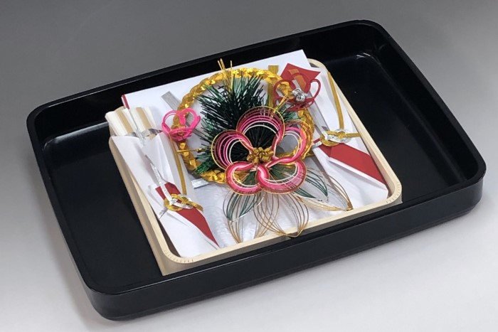 広蓋 家紋入り(越前塗)｜結納ドットコム