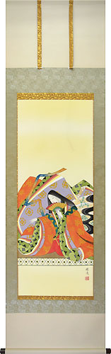 天神の掛け軸 稲垣瑞波作 紫式部