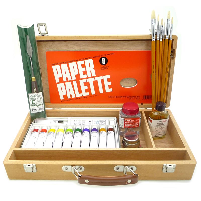 TOO木製ケース絵画セット TOO，HOLBEIN，Uni 他セット TOO木製ケース