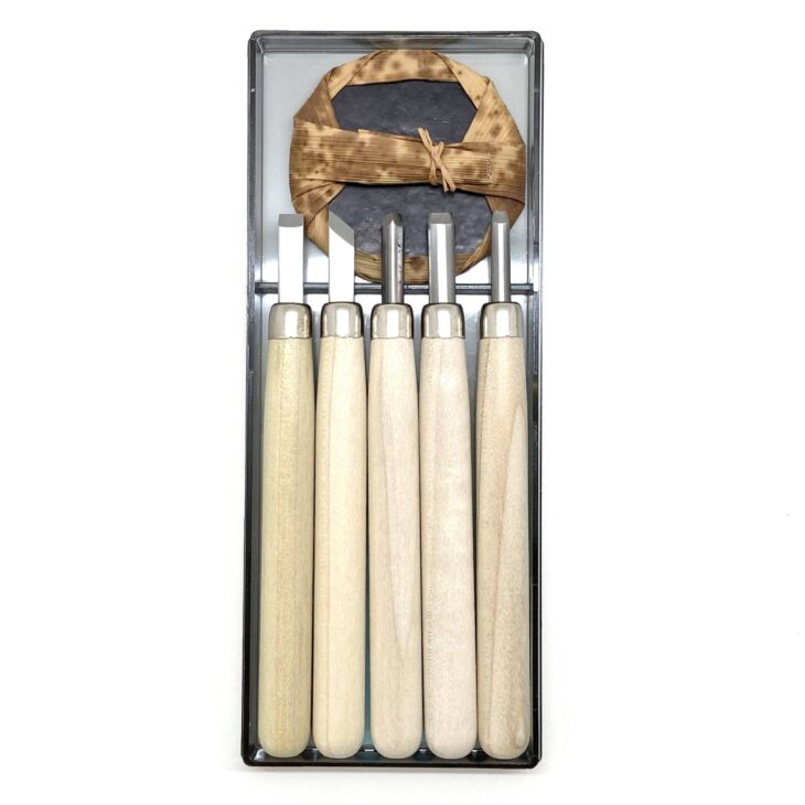 マルイチ彫刻刀 5本組セット プラケース入り | ゆめ画材