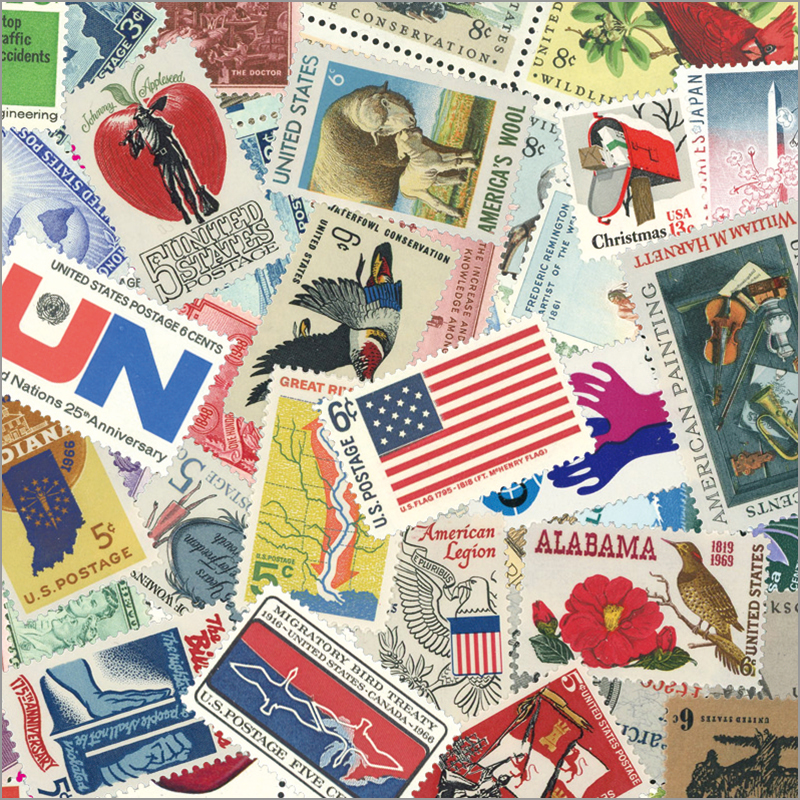 2358 外国切手 アメリカ 切手コレクション大量16ぺ一ジ分全て未使用