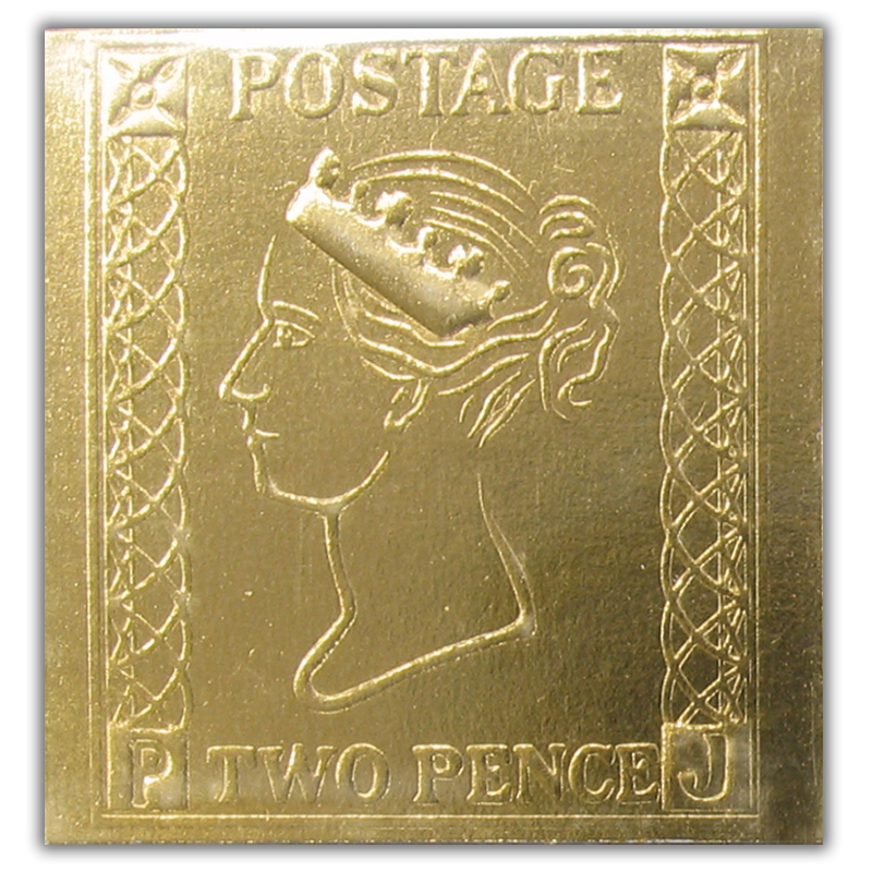 モスバーガー40周年純金切手型カード モスバーガー40周年純金切手型