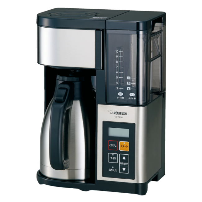 コーヒーメーカー 珈琲通 10杯 品番：EC-YS100 色柄：XB（ステンレス