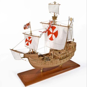 木製帆船模型キット（入門用） サンタマリア