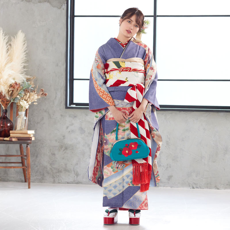振袖：R154 きぬたや総絞り京友禅 熨斗☆(絹)│ 振袖レンタル │ 京都
