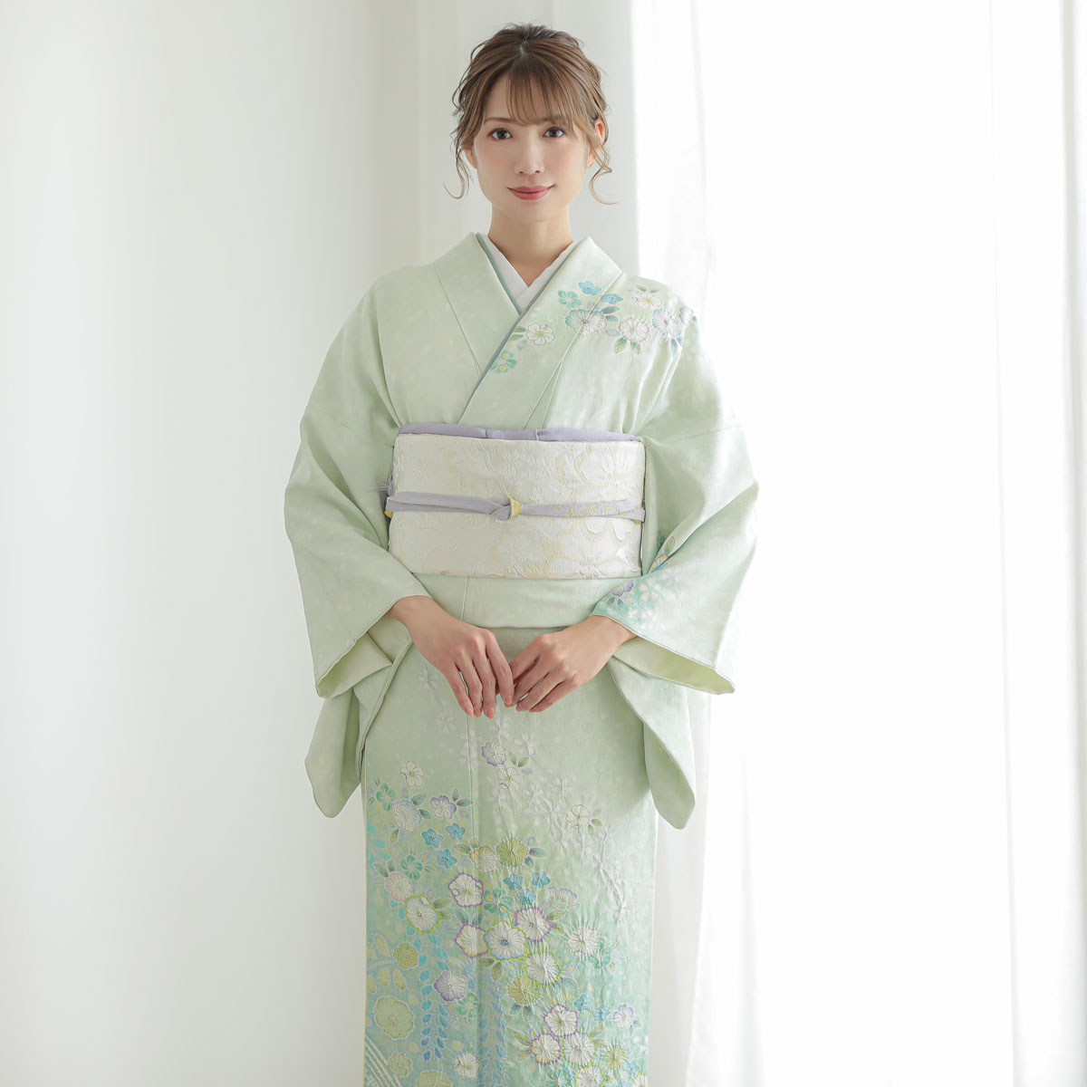 訪問着フルセット 辻ヶ花 作家 落款 絞り 正絹 訪問着フルセット 辻ヶ