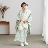 七五三用被布 コットンリネン 3歳用 ナチュラルリネン着物