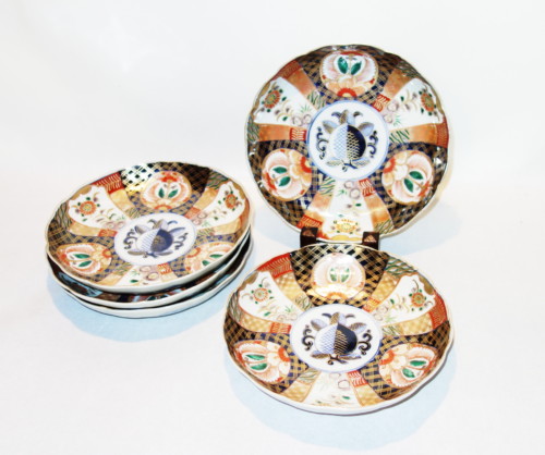 108 伊万里 色絵 膾皿 5客 5寸皿 高品質 108 伊万里 色絵 膾皿 5客 5寸皿