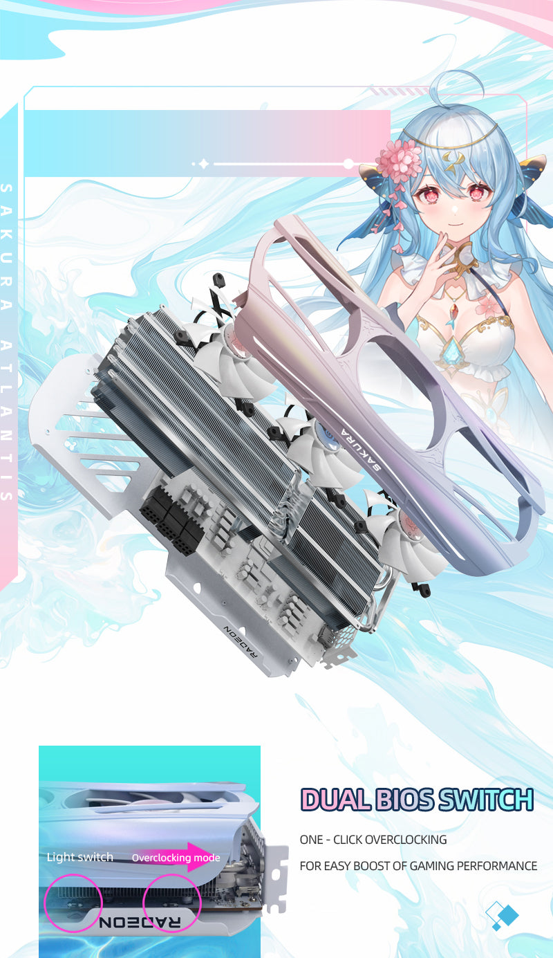 Promotion)Yeston Sakura Atlantis Radeon RX 9070 XT 16G GDDR6