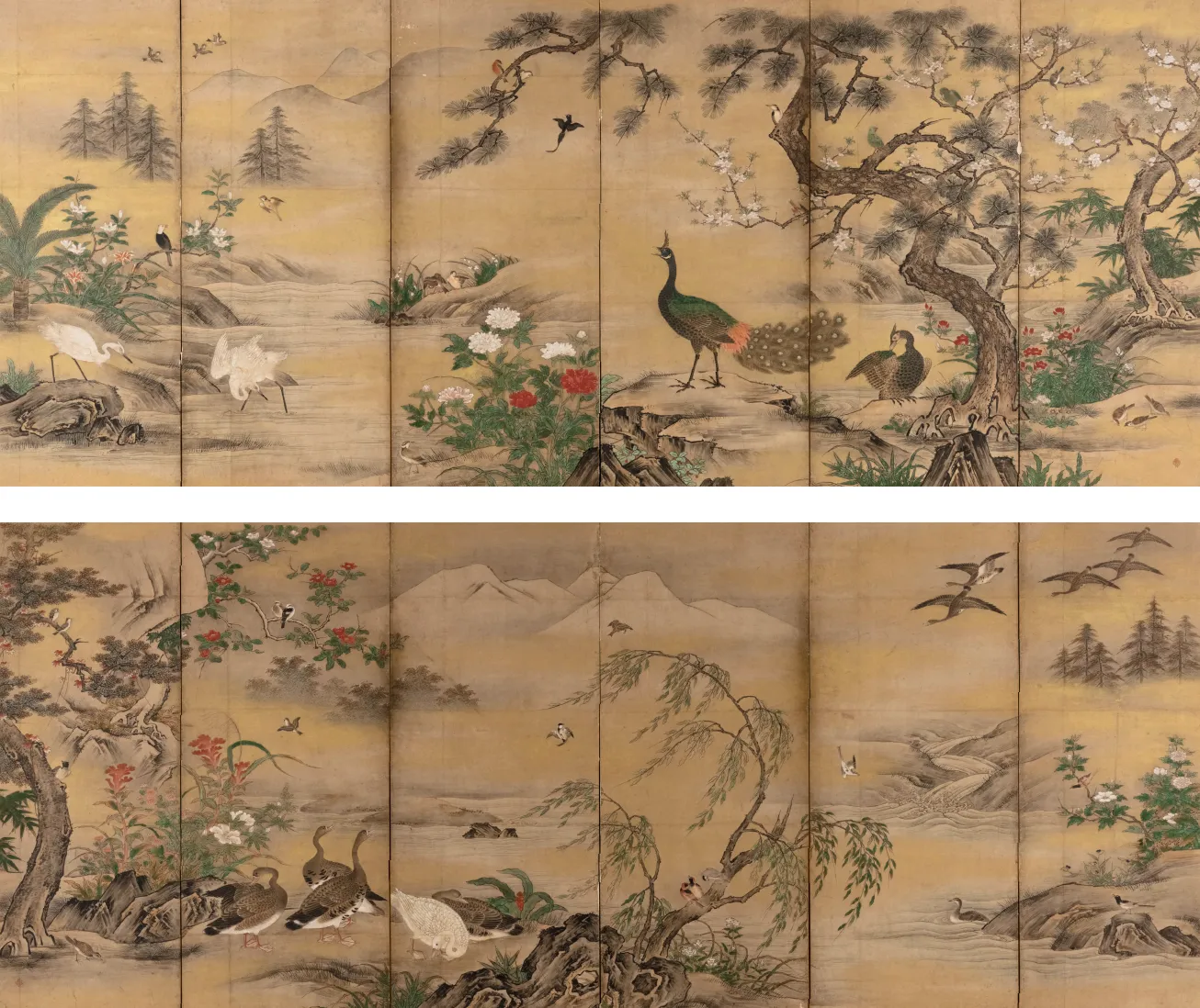 四季花鳥図 | 山口県立美術館