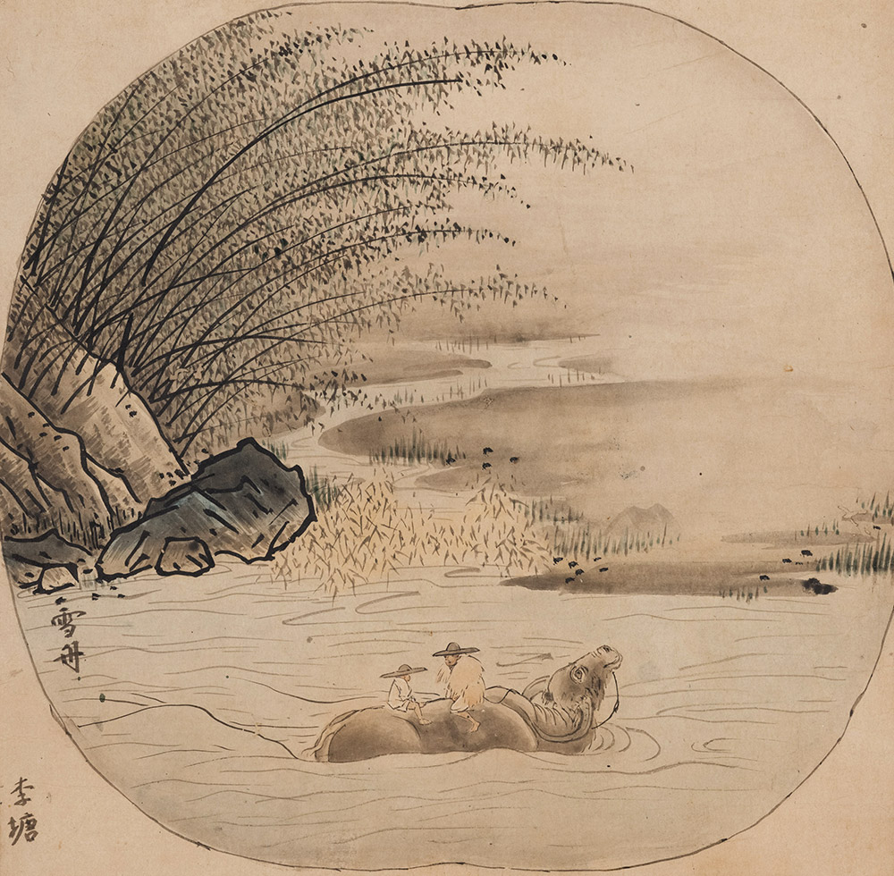 牧牛図（渡河） | 山口県立美術館