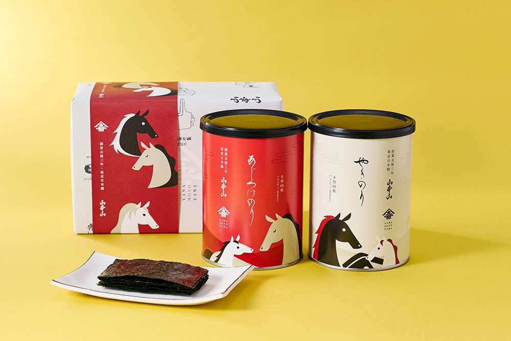 山本山、絵巻物のような美しさの冬季限定「2026年干支缶」発売