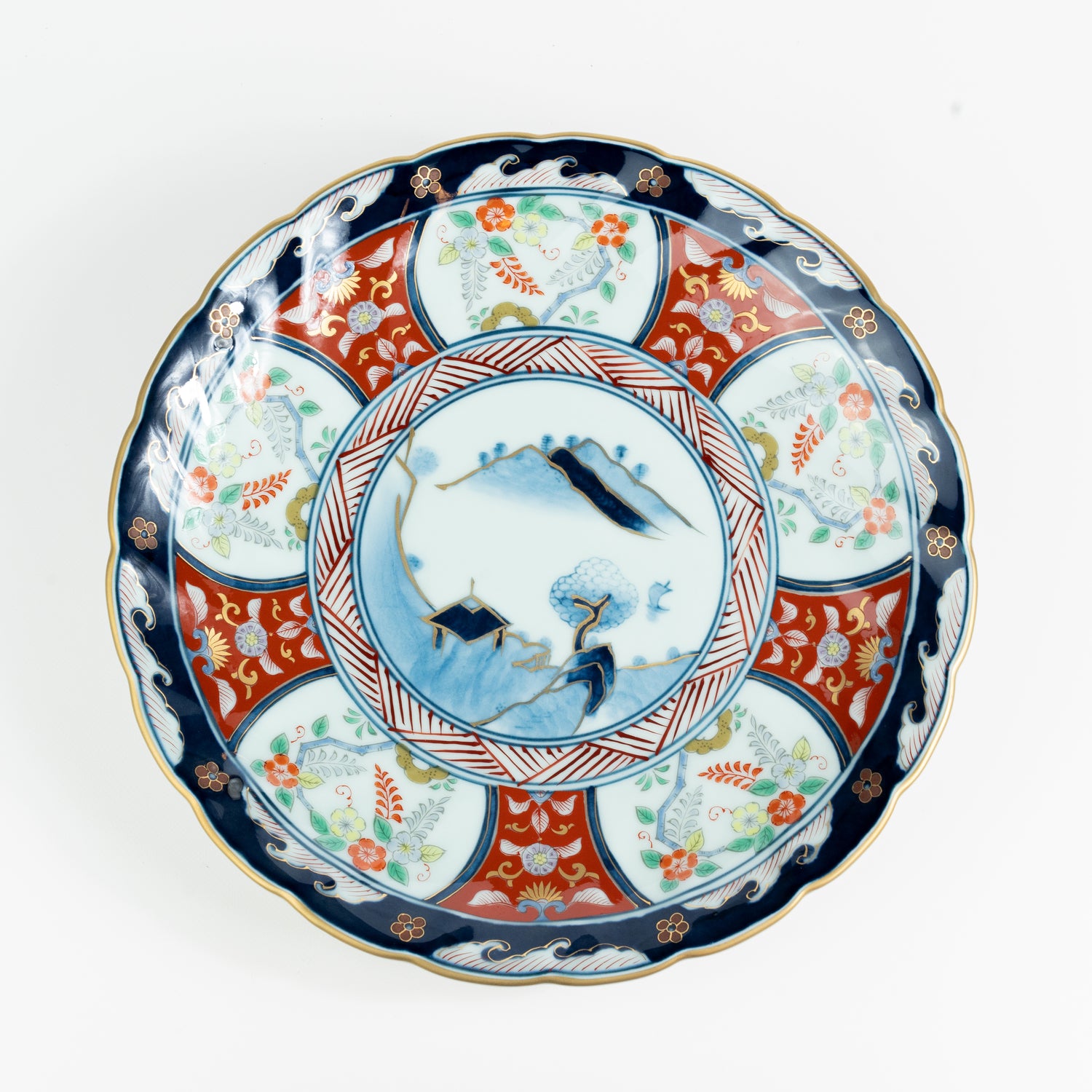 伊万里焼 古伊万里 青磁皿 四客 N 8578 伊万里焼 古伊万里 青磁皿 四客