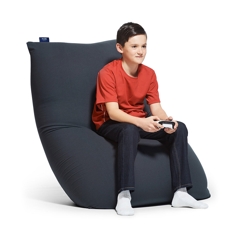 美品✨Yogibo ショップ Midi プレミアム❣️ダークグレー ビーズ