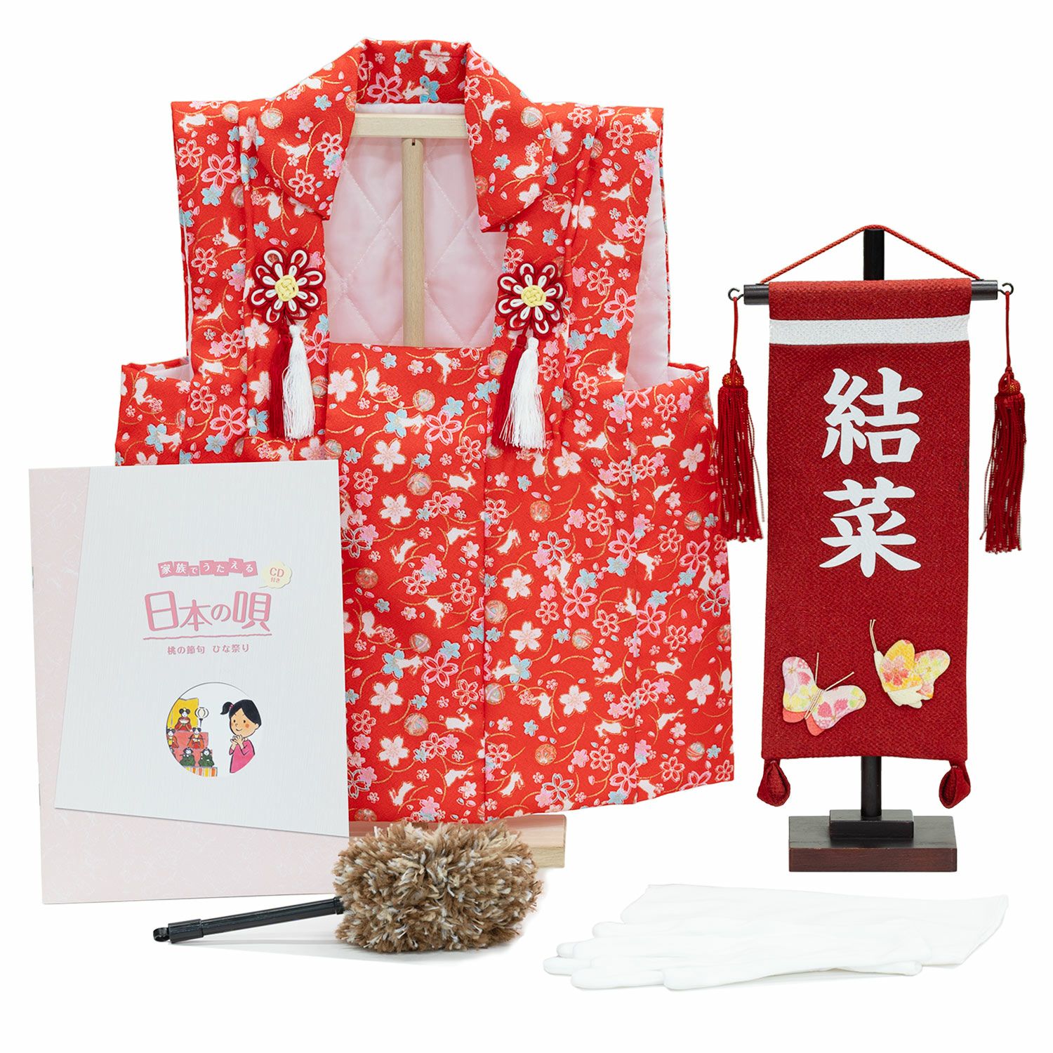 雛人形】小三五親王小芥子官女五人収納箱飾り 花ひいな | 雛人形